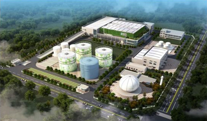 餐廚垃圾厭氧工藝設備現場